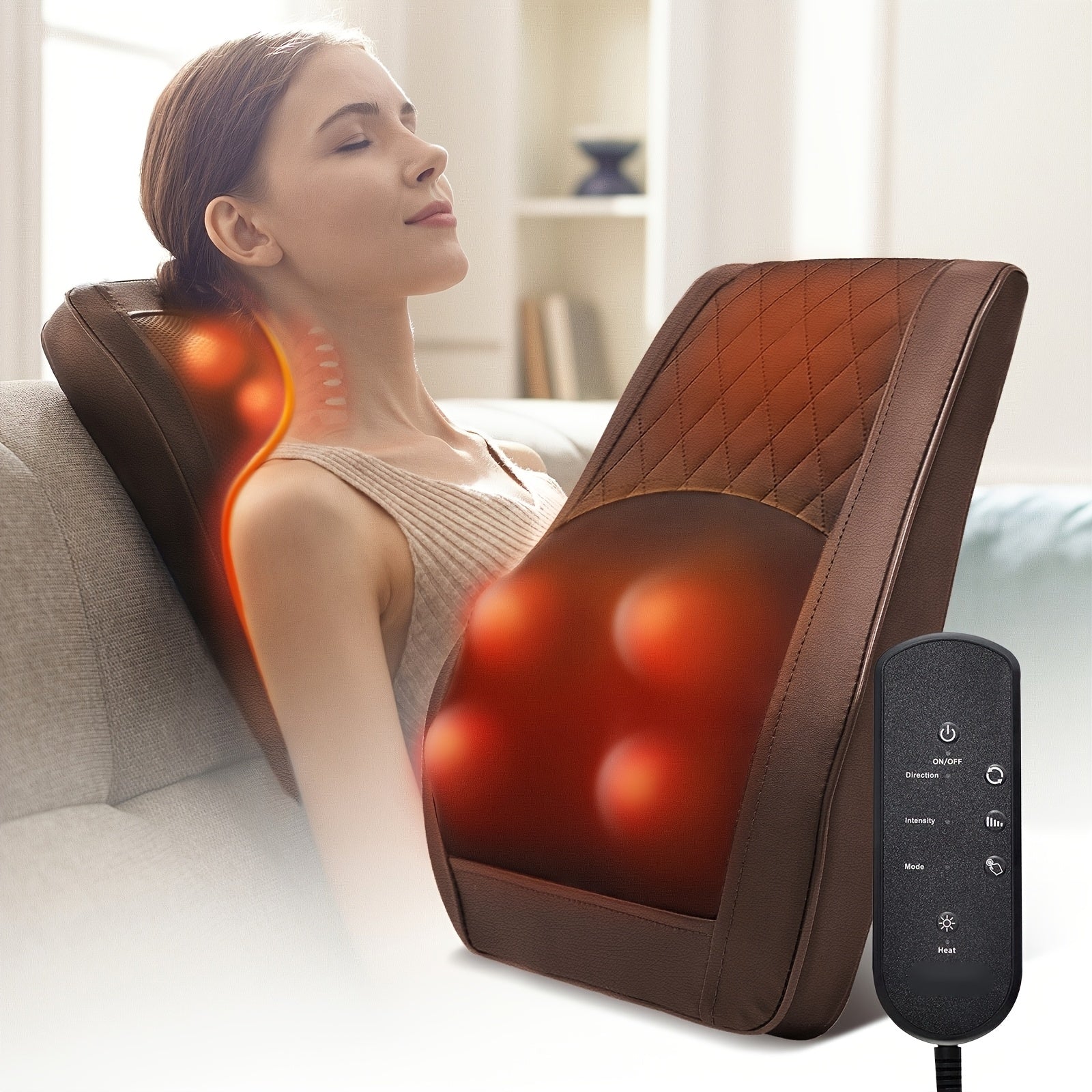 Heated Neck & Shoulder Massager – Kneading & Rolling