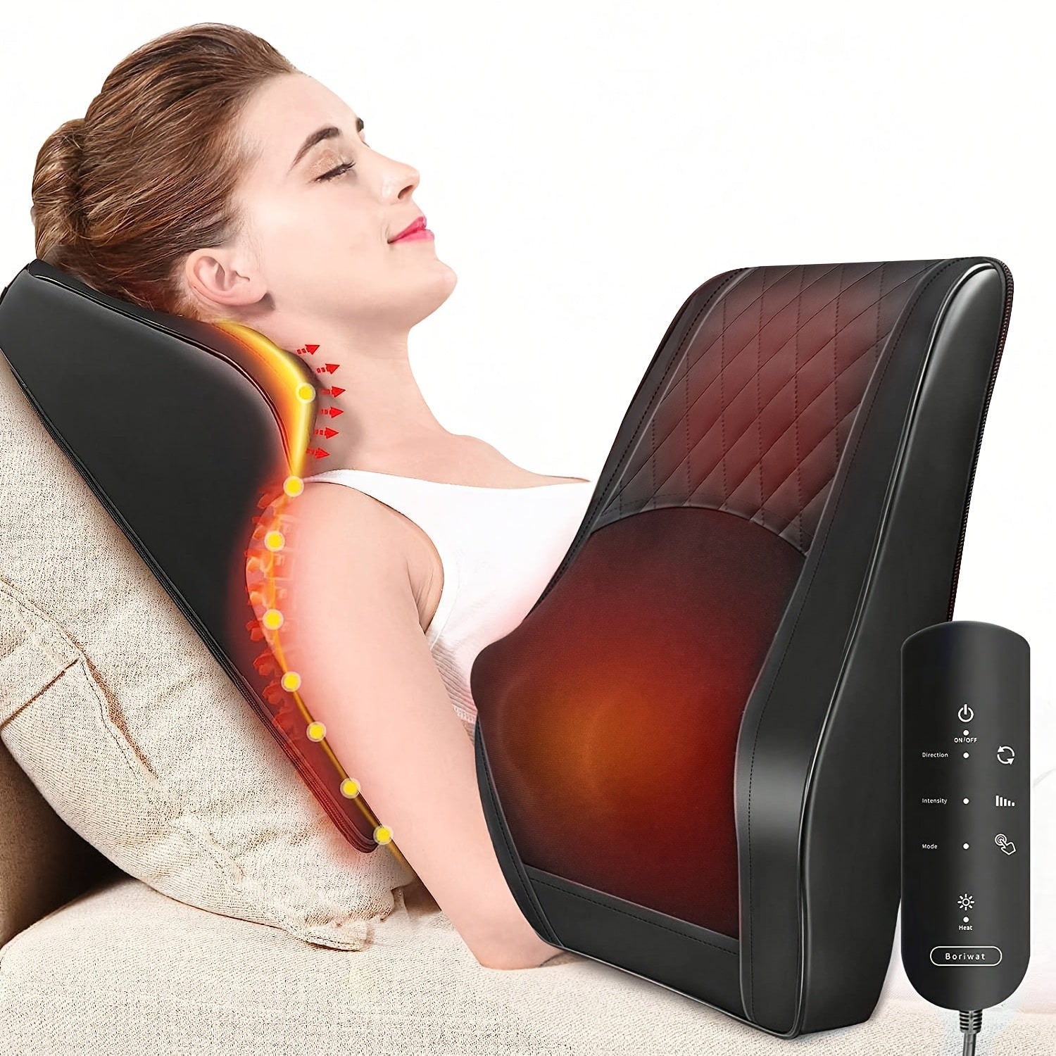 Heated Neck & Shoulder Massager – Kneading & Rolling